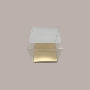 20 Pz Fondo Rialzato Oro per Scatola Trasparente Automontante 9x9 cm [b8fa8aff]