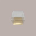 20 Pz Fondo Rialzato Oro per Scatola Trasparente Automontante 6x6 cm [9a27ec26]