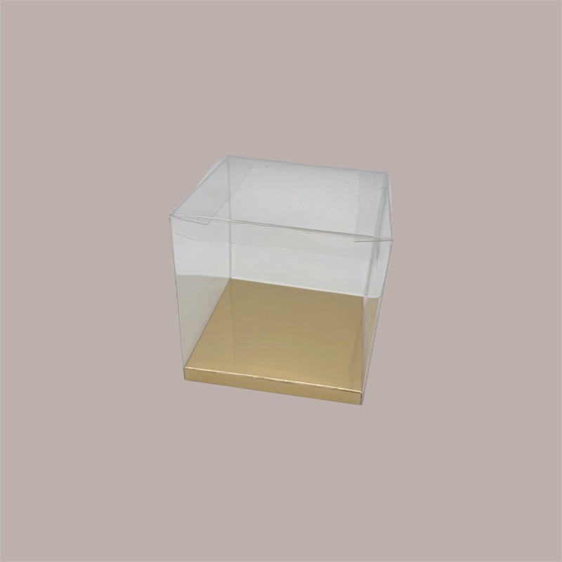 20 Pz Scatola Automontante Trasparente per Confezionamento Regali e Alimenti 8x8x8 cm [02b9bb32]