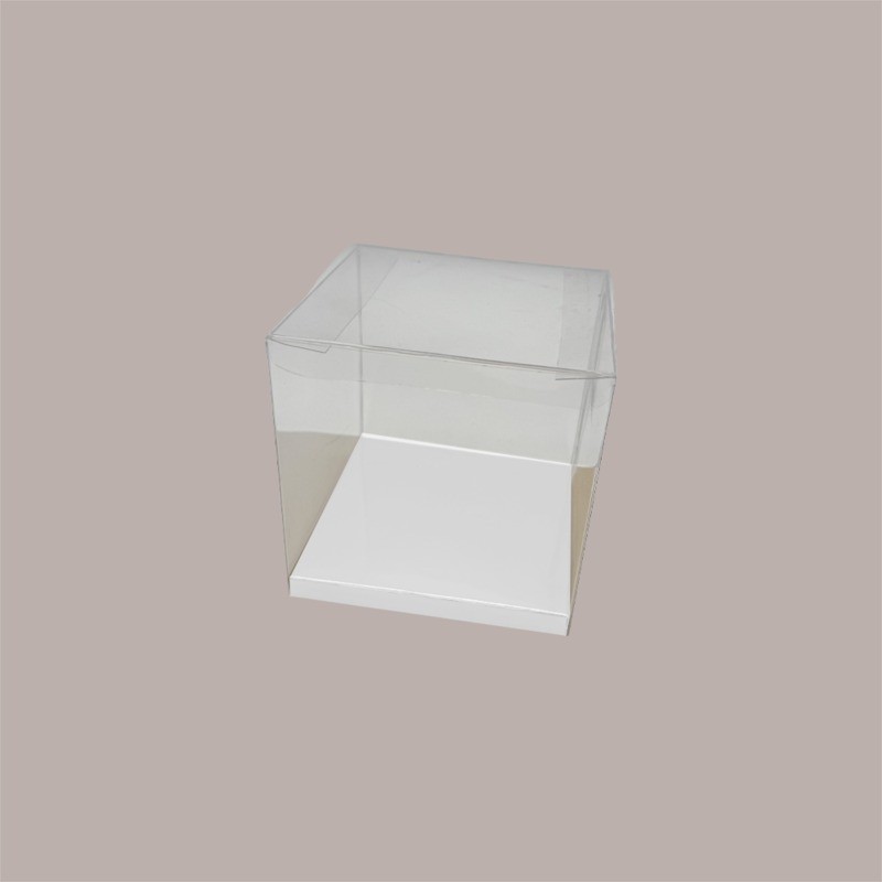 20 Pz Scatola Automontante Trasparente per Confezionamento Regali e Alimenti 8x8x8 cm [b5a47a36]