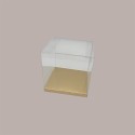 20 Pz Scatola Automontante Trasparente per Confezionamento Regali e Alimenti 10x10x10 cm [cd710be6]