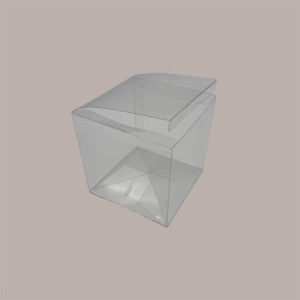 20 Pz Scatola Automontante Trasparente per Confezionamento Regali e Alimenti 9x9x9 cm [8179c87e]
