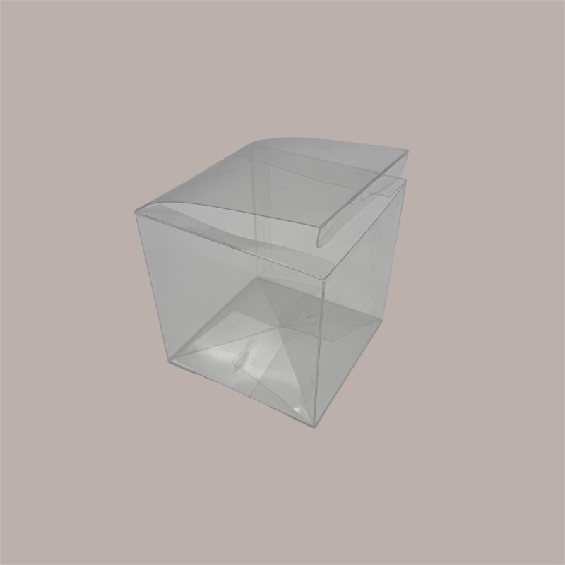 20 Pz Scatola Automontante Trasparente per Confezionamento Regali e Alimenti 4x4x4 cm [9b499ec0]