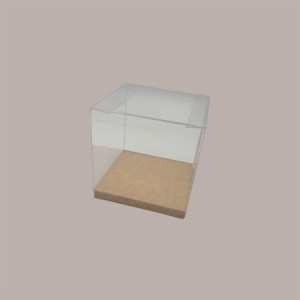 20 Pz Scatola Automontante Trasparente per Confezionamento Regali e Alimenti 12x12x12 cm [19b501df]