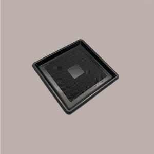 100 Pz Mini Vassoio Quadrato Plastica Nero Mono Porzione Medorino 5,1x5,1 cm Alcas [cd0a6ba5]