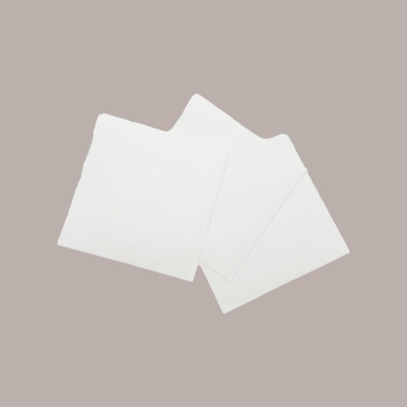 2 Kg Tovaglioli Bianchi Bordo Liscio in Carta Velina 16x16cm [160b3753]
