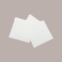 2 Kg Tovaglioli Bianchi Bordo Liscio in Carta Velina 16x16cm [160b3753]