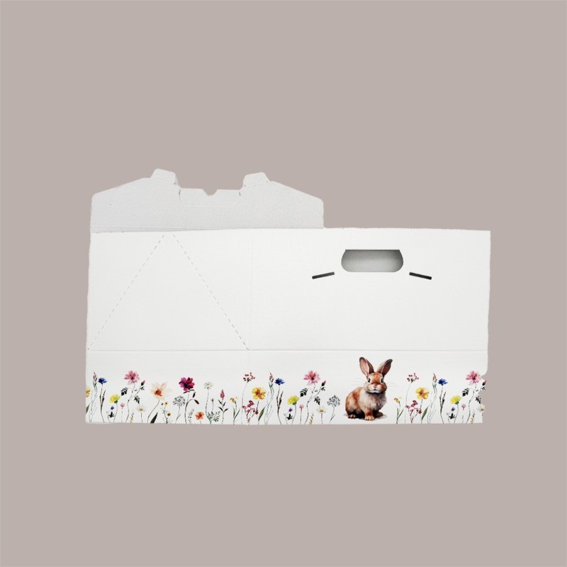 10 Pz Baulotto Porta Colomba con Grafica Coniglietto 33,5x23,5H25 cm [e827f941]
