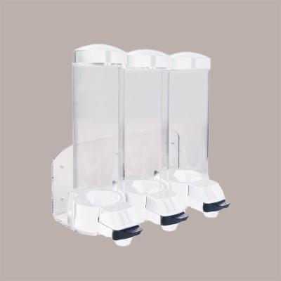 Dispenser 3 Cilindri Bianchi Dosatori Granelle Cassetti da Muro [42d26098]