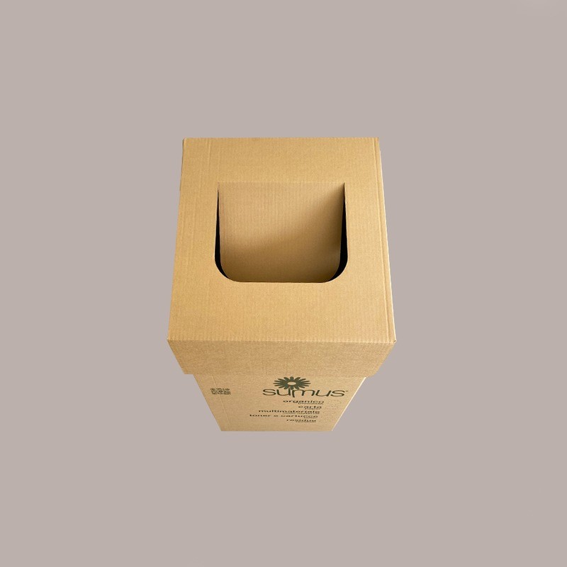 Cartonbox SUMUS per Raccolta Differenziata a Base Quadrata (Fusto e Coperchio) 90 Lt 2 Pz [b4665e42]