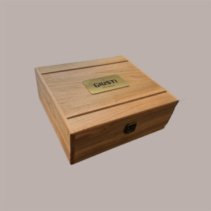 Cofanetto Regalo in Legno Elegante Duetto 250 ml Medaglie D'oro Aceto Giusti [0eed49a5]