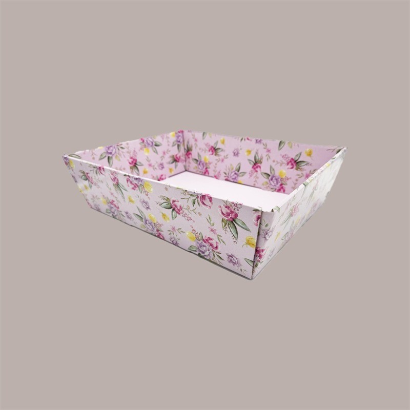 10 Pz Vassoio Cesto Conico Floreale per Confezionamento Prodotti Enogastronomici 40x30H115 cm [e5f51d1d]
