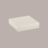 5 Scatola Porta Cioccolatini Carta Bianca Effetto Pelle 215x145H35 mm [0484ac56]