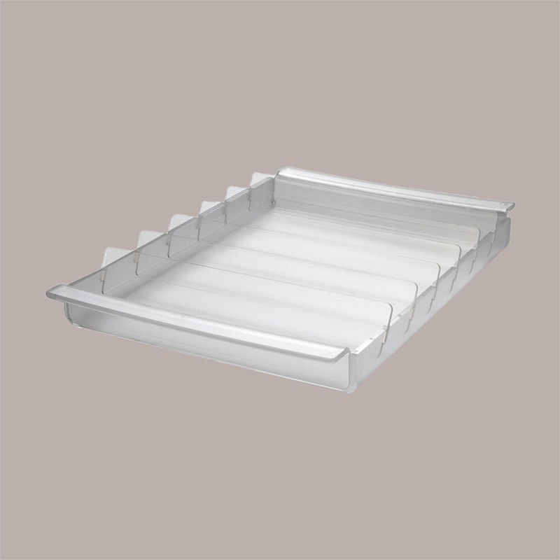 Espositore Espogel Down Rettangolare in Plexiglass per Biscotti Stecco Gelato 360x235H48mm [66555e11]