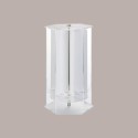 Porta Coni Girevole a 18 Fori con Porta in Plexiglass Finiture Colore Satinato [e2a3f9dc]