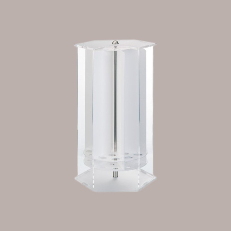 Porta Coni Girevole a 18 Fori con Porta in Plexiglass Finiture Colore Satinato [e8614fd7]