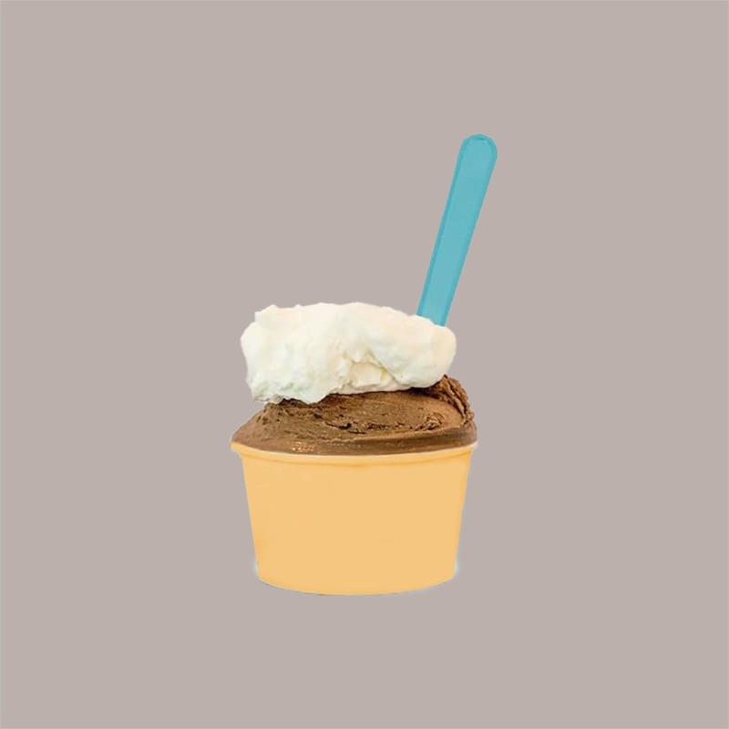 500 Pz Palettine Impilate Bio per Gelato Multicolor 9,5 cm [bc276367]
