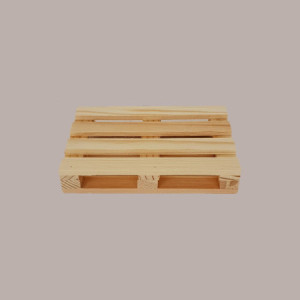5 Pezzi Bancale Legno Naturale Mini Vassoio Pallet 12x18H2,5 cm [6c96b545]