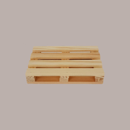 5 Pezzi Bancale Legno Naturale Mini Vassoio Pallet 12x18H2,5 cm [6c96b545]
