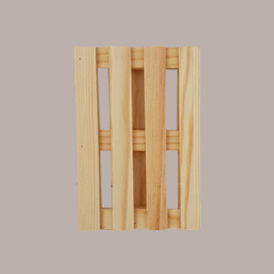 5 Pezzi Bancale Legno Naturale Mini Vassoio Pallet 12x18H2,5 cm