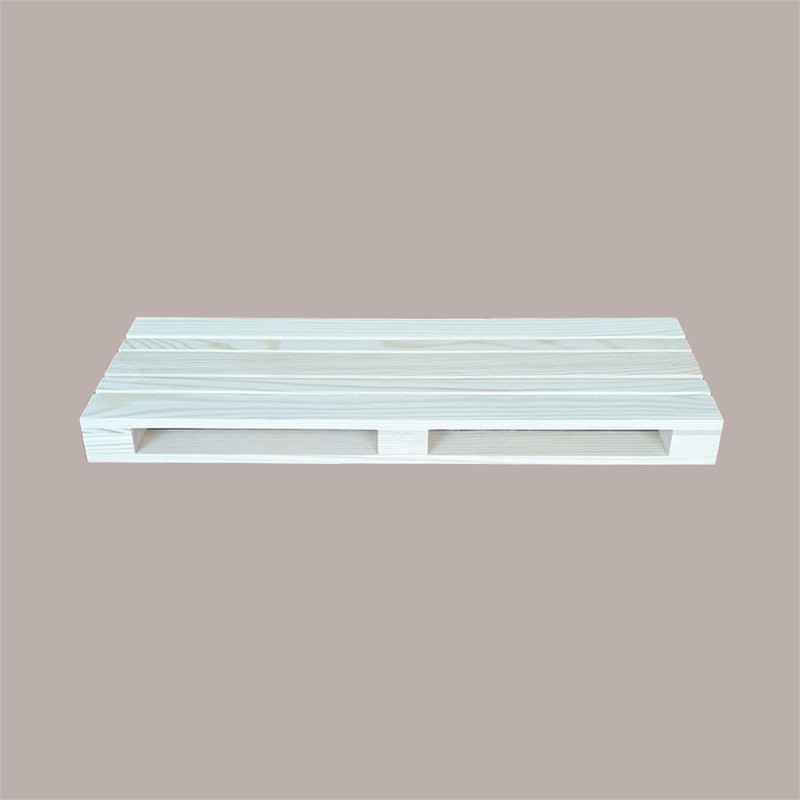 2 Pezzi Bancale Legno Naturale Mini Vassoio Pallet 15x40H3,5 cm [fcd74c72]