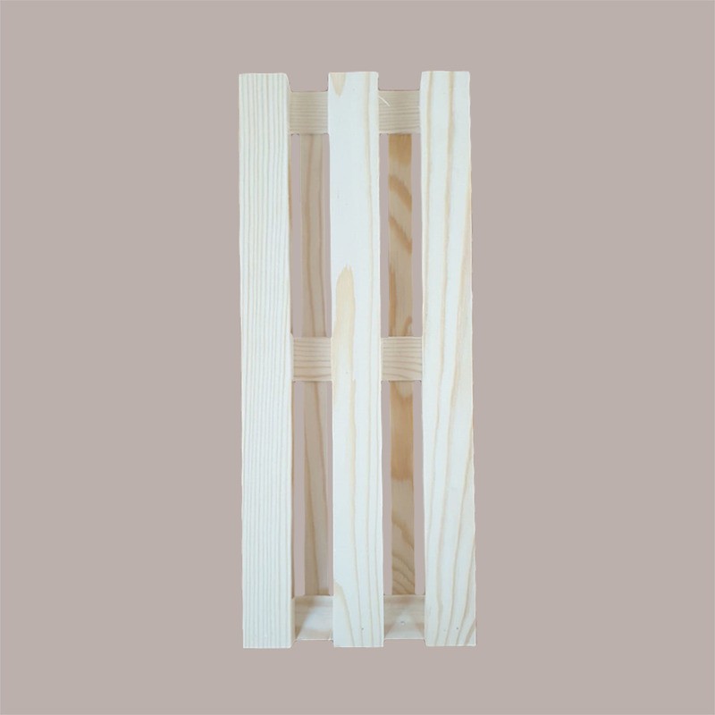2 Pezzi Bancale Legno Naturale Mini Vassoio Pallet 15x40H3,5 cm [9afaa4cf]