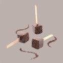 1 Pz Set 2 Stampi Kube 01 con 50 Stecchi in Legno e Vassoio Nero per Gelato Design Quadrato 20x20x20 mm [22a1bf74]