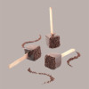 1 Pz Set 2 Stampi Kube 01 con 50 Stecchi in Legno e Vassoio Nero per Gelato Design Quadrato 20x20x20 mm [22a1bf74]