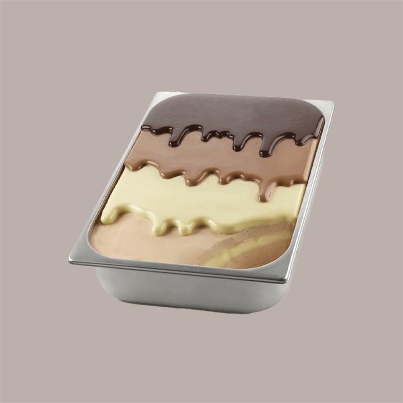 1 Pz Set 2 Stampi Choco Gel in Silicone e Tapis Gel per Decorazione Vaschetta di Semifreddo [dad93718]