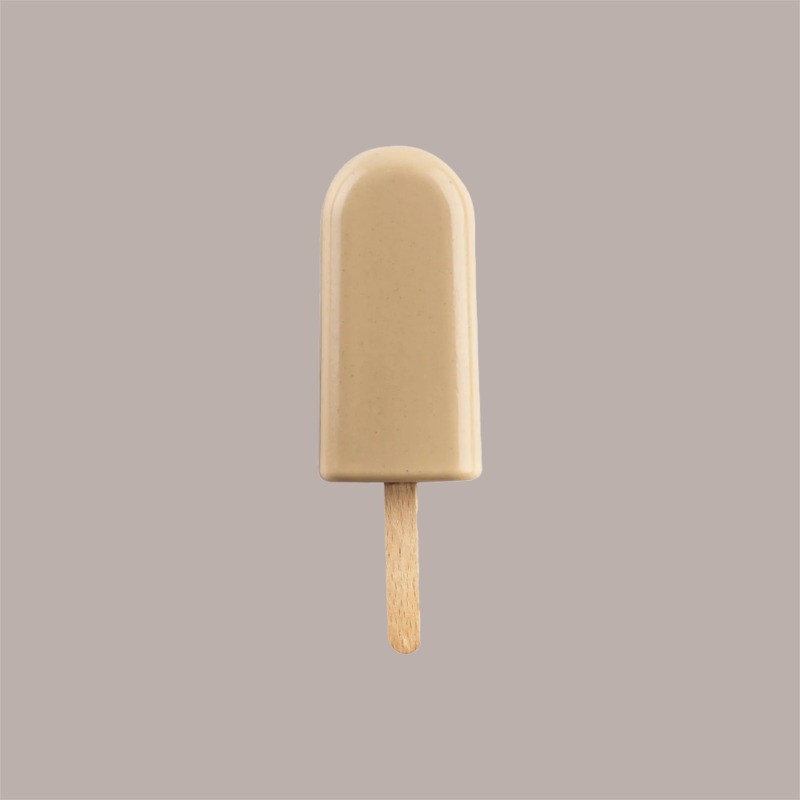 1 Pz Set 2 Stampi GEL12 CREMINO con 50 Stecchi in Legno per Gelato misura 92x45H23 mm [1740e16f]
