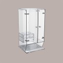 Porta Coni Coppette e Palette in Plexiglass Trasparente Ideale per Gelateria 30x28h57 cm [ca3ce722]