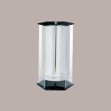 Porta Coni Cialde Girevole 6 Fori in Plexiglass Finiture Colore Nero [6de6f2d9]