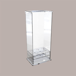 Porta Coni Cialde Vetrinetta Aperta Rettangolare 6 Fori in Plexiglass