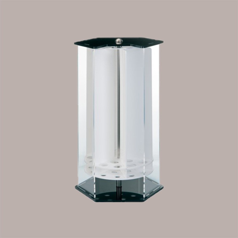 Porta Coni Girevole a 18 Fori in Plexiglass Finiture Colore Nero [12e164fd]