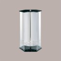 Porta Coni Girevole a 18 Fori in Plexiglass Finiture Colore Nero [12e164fd]