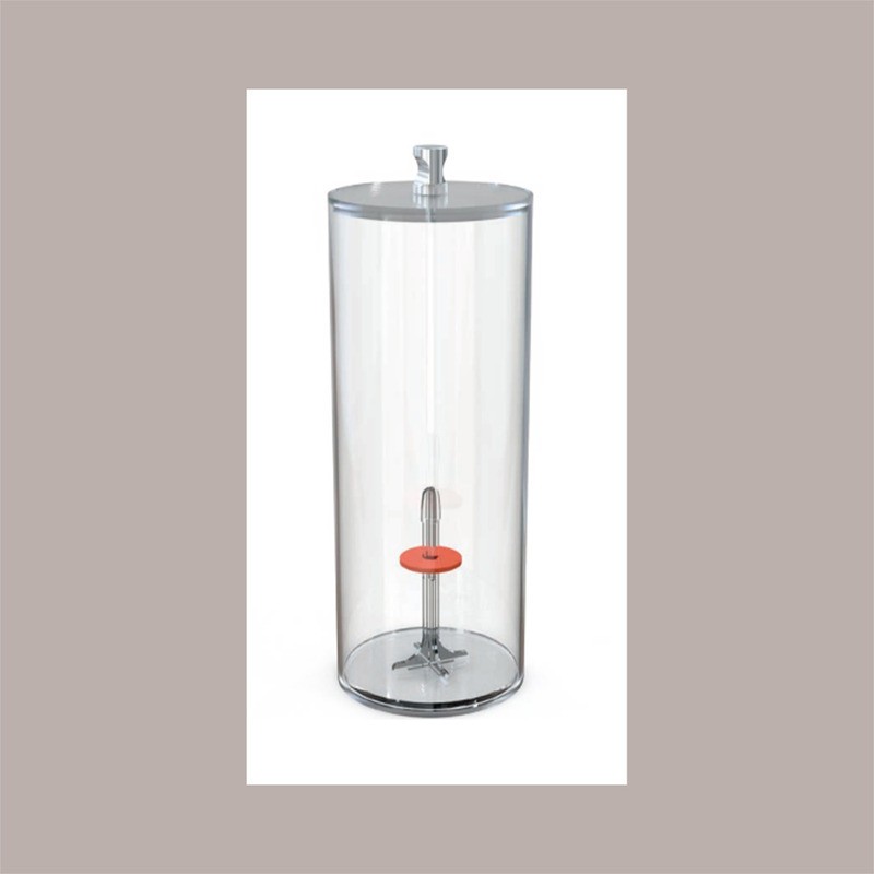 Porta Coni Rovesci a Tubo in Plexiglass con Supporto Interno Removibile Dm 12H33 cm [6c7e7222]