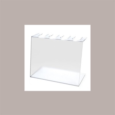 Porta Coni da Banco 4 Fori Dm 4 cm in Plexiglass Ideale per Gelaterie 27,5x15H20 cm [6c224019]