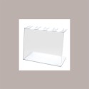 Porta Coni da Banco 4 Fori Dm 4 cm in Plexiglass Ideale per Gelaterie 27,5x15H20 cm [6c224019]