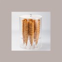 Porta Coni in Plexiglass con Interno Reversibile a 2 Formati Ideale per Gelaterie Dm 25H33 cm [647030ca]