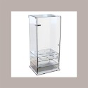 Portaconi 6 File con Cassetto e Porta 2 Formati Coni per Gelaterie in Plexiglass 27,5x15H20 cm [ce86ae26]