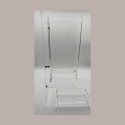 Portaconi 6 File con Cassetto e Porta 2 Formati Coni per Gelaterie in Plexiglass 27,5x15H20 cm [a0bd2c2f]