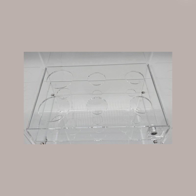 Portaconi 6 File con Cassetto e Porta 2 Formati Coni per Gelaterie in Plexiglass 27,5x15H20 cm [a5ed6b31]