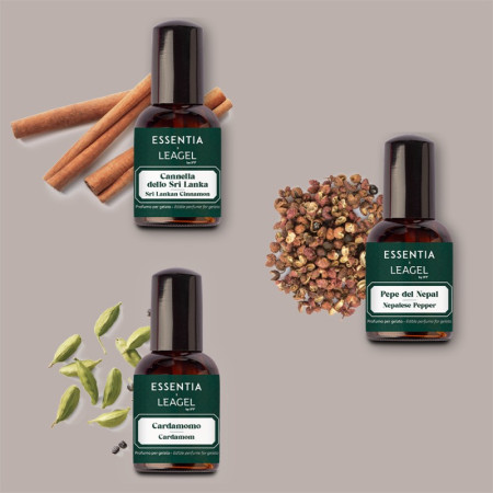 Profumo per Gelato Mix 3 Fragranze Con Oli Essenziali Speziati e Box di Servizio [77aa8608]