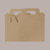 10 Pz Scatola Astuccio Porta 2 Vasetti Salse Creme in Cartoncino Avana 170x80H120mm [856261a9]
