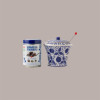 1,25 Kg Couvette Amarena in Latta con Vaso in Ceramica Decorato Fabbri [6b489b14]