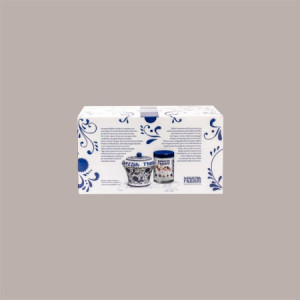 1,25 Kg Couvette Amarena in Latta con Vaso in Ceramica Decorato Fabbri [dc555a10]