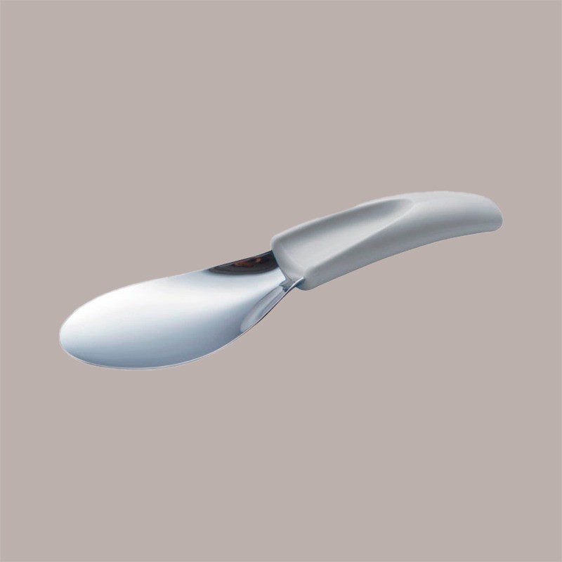 Spatola per Carapina Gelato in Acciaio con Manico Ergonomico Bianco 20 cm [74692257]