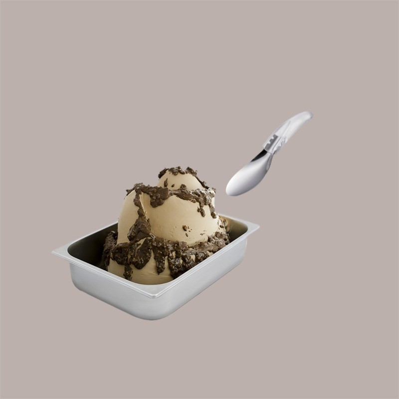 Spatola per Carapina Gelato in Acciaio con Manico Ergonomico Trasparente 20 cm [98be49bd]