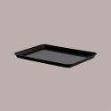 10 Pz Vassoi Espositore da Banco Nero Rettangolare 27,5x20H2 cm [10ca3626]