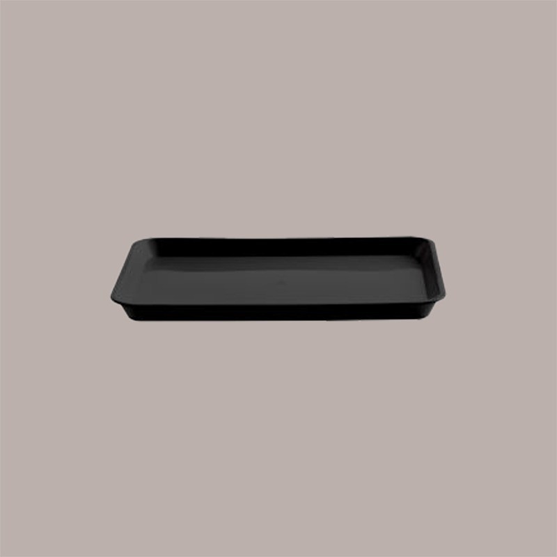 10 Vassoi Espositore da Banco Nero Rettangolare 36,5x25H2 cm [547ea225]